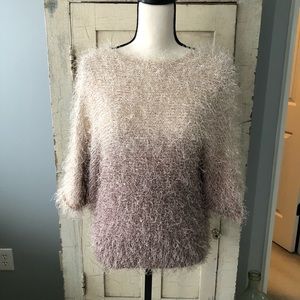 ✨Vintage✨Boston Proper Eyelash Ombre Sweater